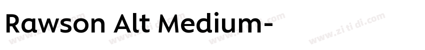 Rawson Alt Medium字体转换